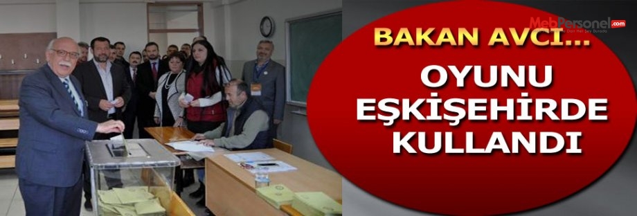 Bakan AVCI Oyunu Eskişehir'de Kullandı