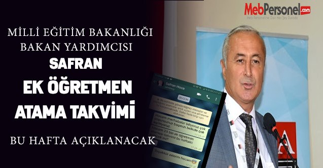 20 Bin Ek Atama Takvimi Bu Hafta Gelecek- İşte Detaylar...