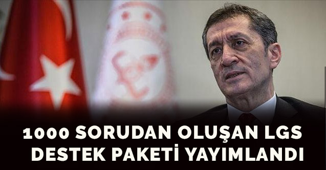 1000 sorudan oluşan LGS  destek paketi yayımlandı