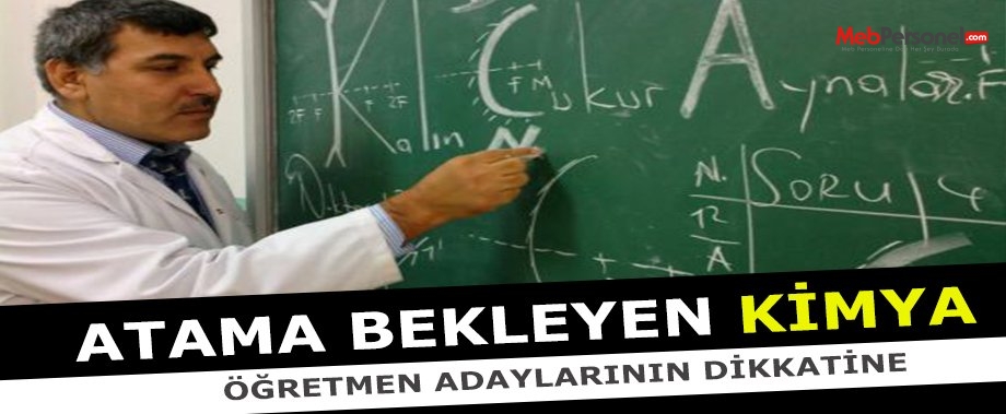 Kimya Öğretmenliği Branş Analizi İçin Bize Yazın