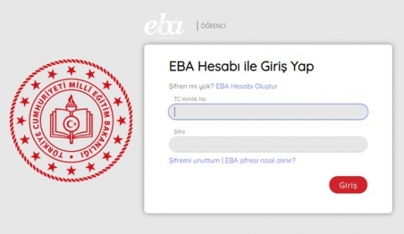 EBA Giriş İlkokul Ortaokul Lise Öğrencileri İçin