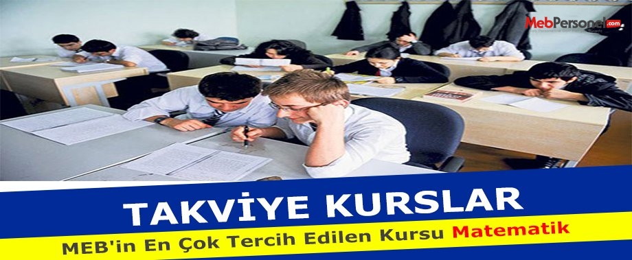 MEB'in en çok tercih edilen kursu matematik
