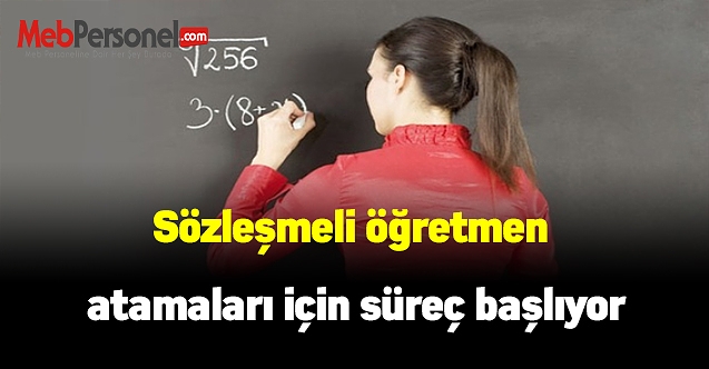 Sözleşmeli öğretmen atamaları için süreç başlıyor! Başvuru ekranı açılıyor