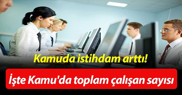 Kamuda istihdam arttı! İşte Kamu'da toplam çalışan sayısı