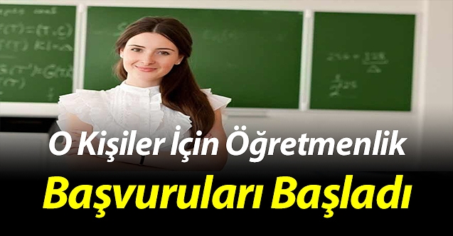 Milli sporcu ve engelliler için öğretmenlik başvuruları başladı
