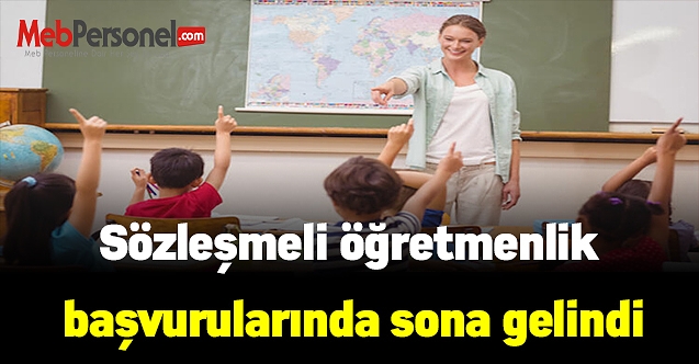 Sözleşmeli öğretmenlik başvurularında sona gelindi