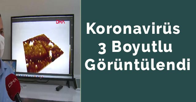 Koronavirüs 3 boyutlu görüntülendi