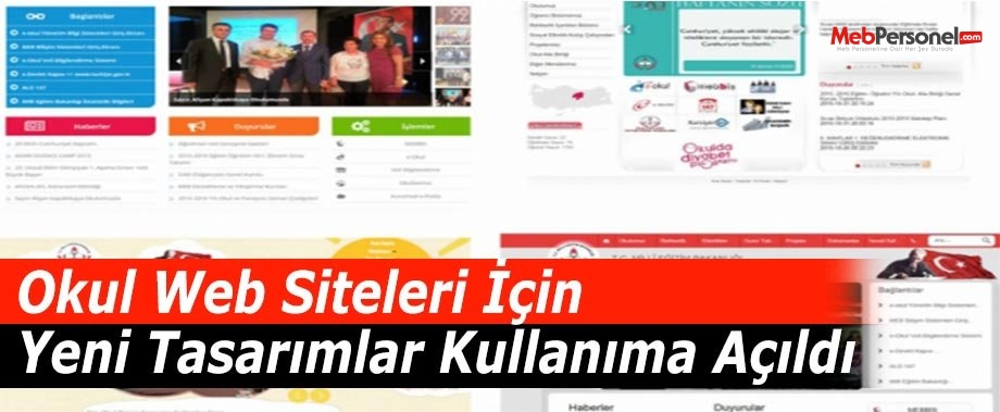 Okul Web Siteleri İçin Yeni Tasarımlar Kullanıma Açıldı - Tıkla Gör