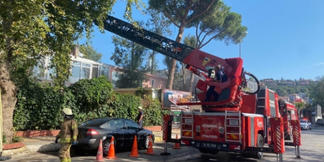 Beykoz'da öğretmenevinde yangın paniği