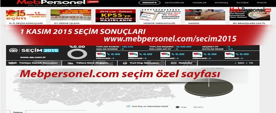 Seçim Sonuçları İl İl Güncel  Seçim Sonuçları
