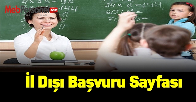 İl dışı başvuru sayfası