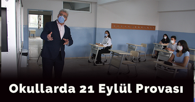 Okullarda 21 Eylül provası