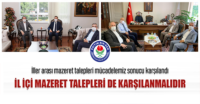 İl içi mazeret talepleri de karşılanmalıdır
