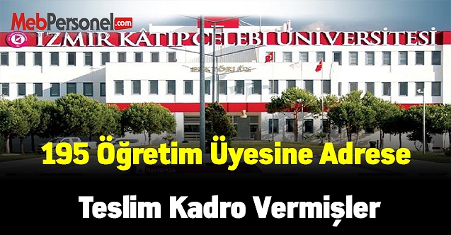 195 öğretim üyesine adrese teslim kadro vermişler