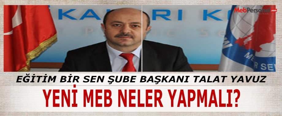 YENİ MEB NELER YAPMALI?