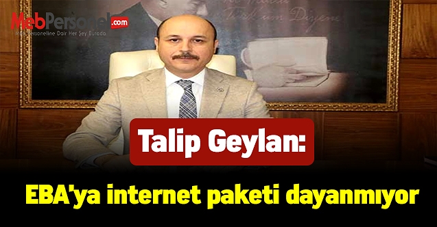 Canlı derste EBA'ya internet paketi dayanmıyor