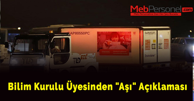 Bilim Kurulu üyesinden "aşı" açıklaması