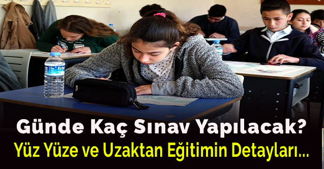 Günde kaç sınav yapılacak?  Yüz yüze eğitimin detayları...