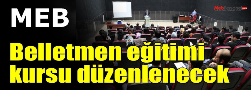 Belletmen eğitimi kursu düzenlenecek