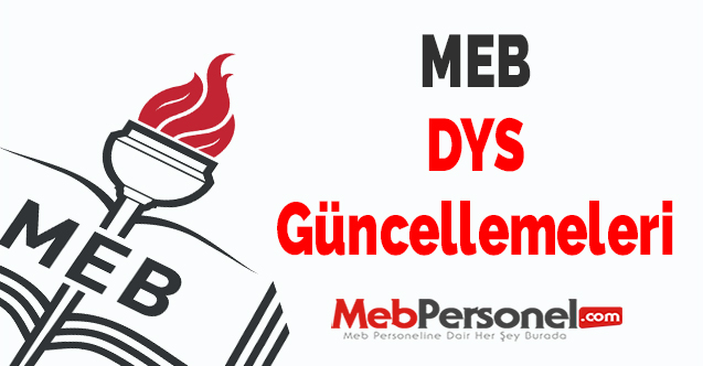 MEB DYS Güncellemeleri
