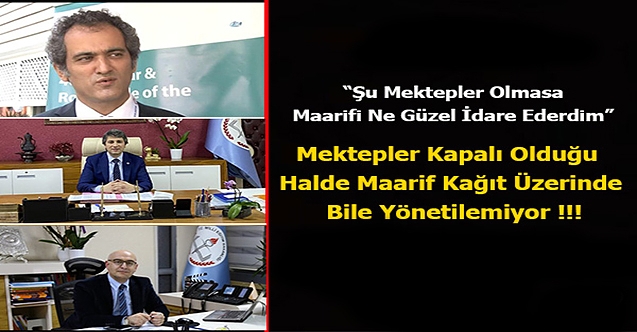 Mektepler Kapalı Olduğu Halde Maarif Yönetilemiyor