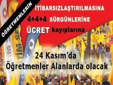 24 Kasım'da Öğretmenler Alanlara İnecek