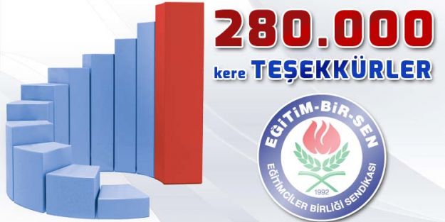 280 Bin Kere Teşekkürler