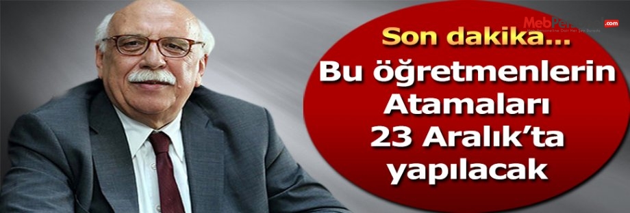Engelli öğretmen ataması 23 Aralık'ta yapılacak