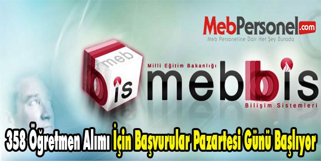 358 Öğretmen Alımı İçin Başvurular Başlıyor