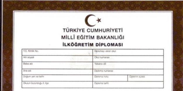 8. sınıf öğrencilerinden diploma istenmeyecek