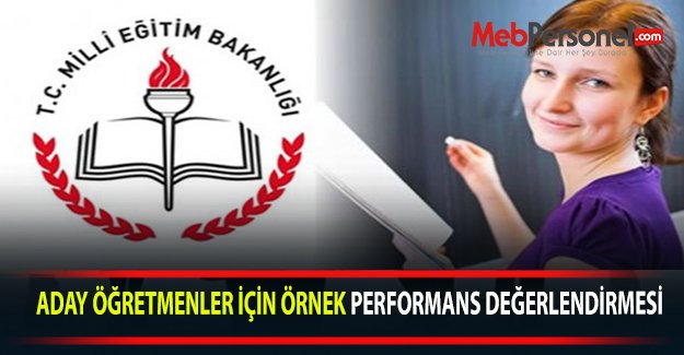 ADAY ÖĞRETMENLER İÇİN ÖRNEK PERFORMANS DEĞERLENDİRMESİ