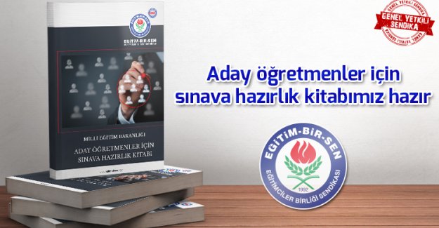 Aday öğretmenler için sınava hazırlık kitabı