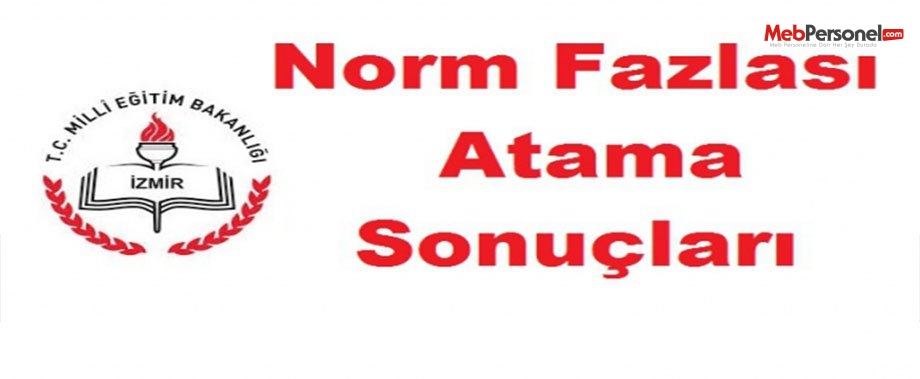 İzmir Norm Fazlası Öğretmen Atama Sonuçları