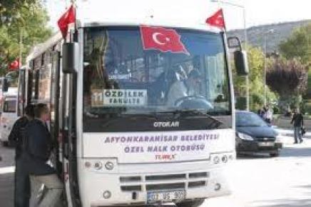 Afyon'da ulaşım 50 kuruşa düştü