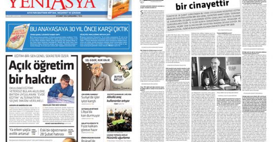 Ahmet Özer,Kesintisiz eğitim bir cinayettir