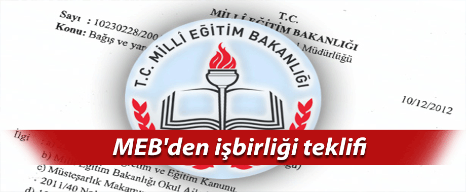 MEB'den işbirliği teklifi