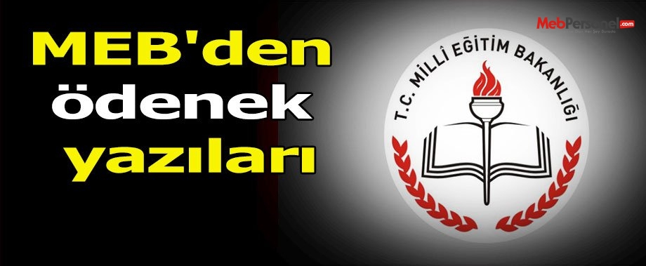 MEB'den ödenek yazıları