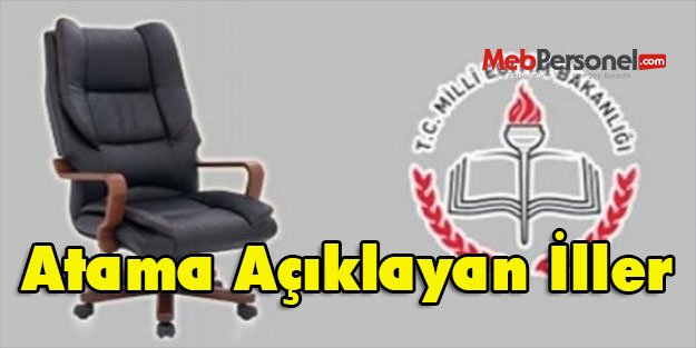 Atama Açıklayan İller