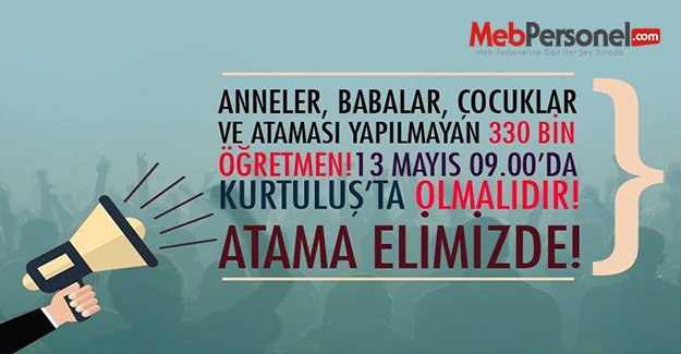 "Atama Bekleyen Öğretmenlerden Eylem Çağrısı"