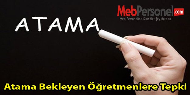 Atama Bekleyen Öğretmenlere Tepki