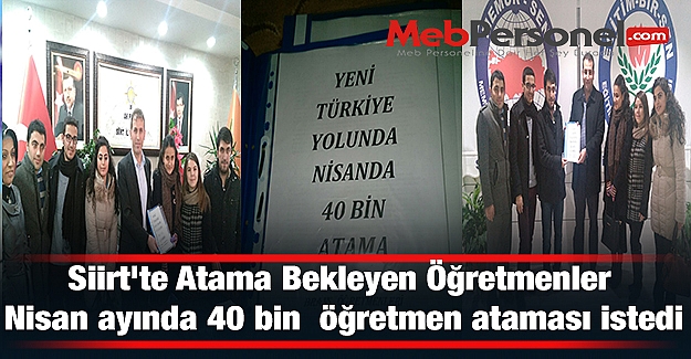 Atama Bekleyen Öğretmenler 40 Bin Öğretmen Ataması İçin Ziyaretlerini Sürdürüyor.