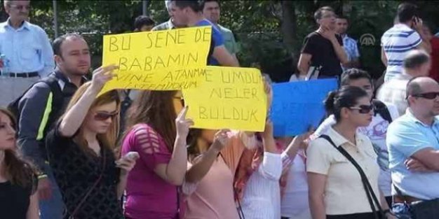 Atama Bekleyen Öğretmenler Ankara'da Eylem Yaptı