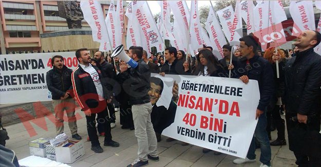 Atama Bekleyen Öğretmenler MEB Önünde