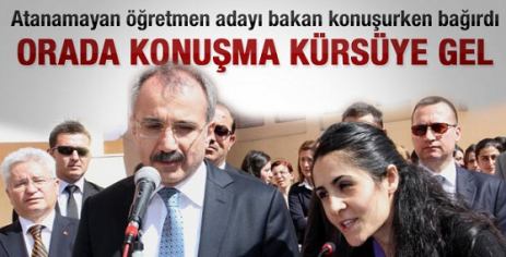 Bakan Dinçer'e öğretmen adayından tepki