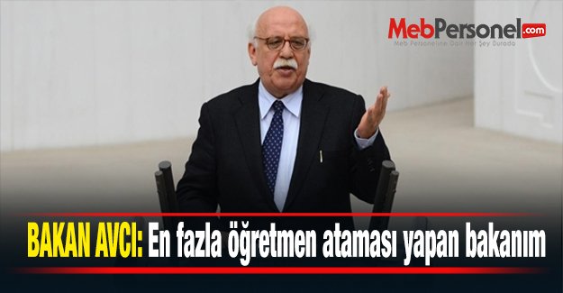 Bakan Avcı'dan Çok Önemli Açıklamalar