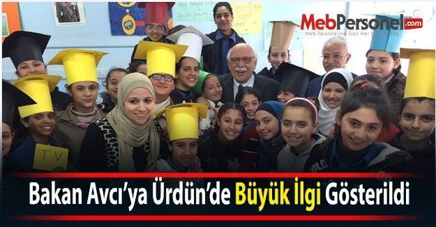 Bakan Avcı’ya Ürdün’de Büyük İlgi Gösterildi