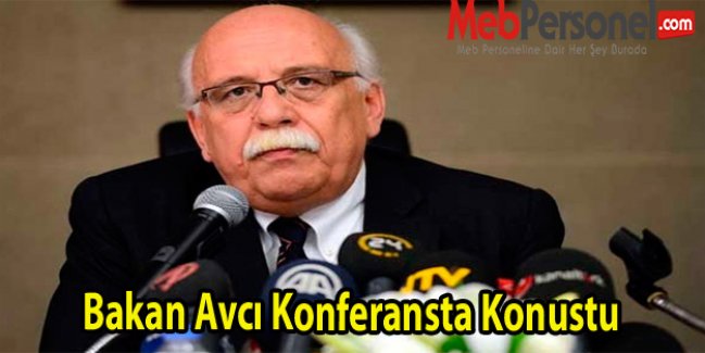 Bakan Avcı Konferansta Konustu