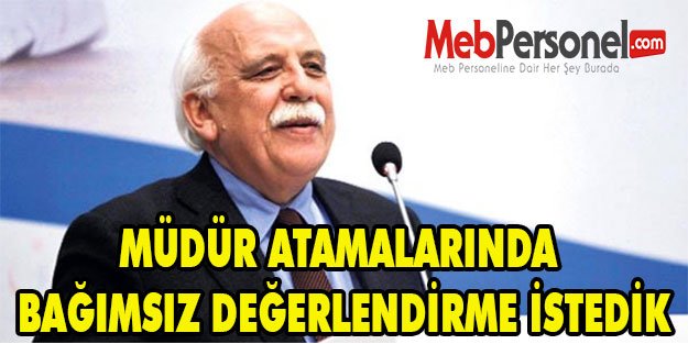 BAKAN AVCI, MÜDÜR ATAMALARI HAKKINDA AÇIKLAMALARDA BULUNDU