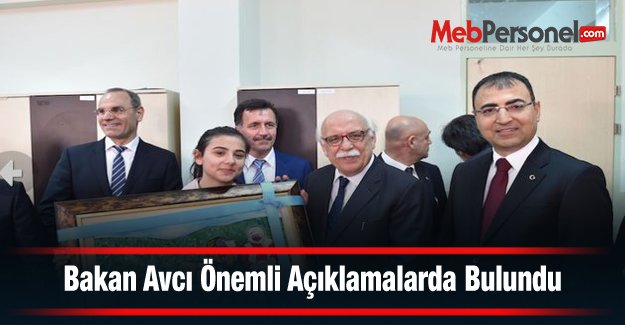 Bakan Avcı Önemli Açıklamalarda Bulundu