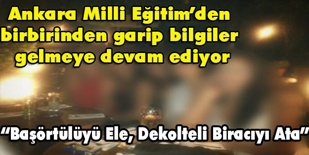 Başörtülüyü Ele, Dekolteli Biracıyı Ata